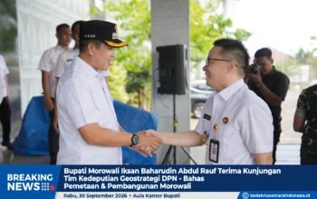 Bupati Iksan Terima Kunjungan Tim Kedeputian Geostrategi DPN, Bahas Perkembangan Morowali