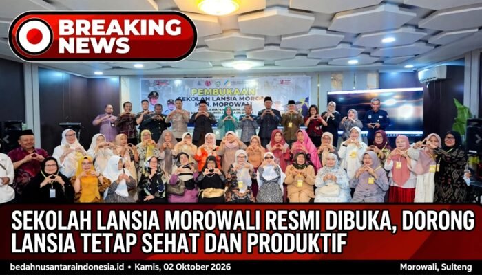Sekolah Lansia Morowali Resmi Dibuka, Dorong Lansia Tetap Sehat dan Produktif