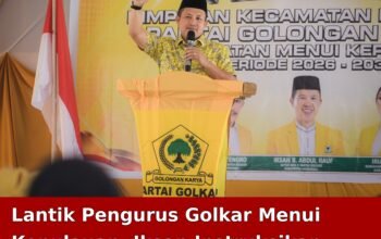 Lantik Pengurus Golkar Menui Kepulauan, Iksan Instruksikan Kader Bekerja untuk Rakyat