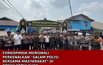 Forkopimda Morowali Perkenalkan “Salam Polisi Bersama Masyarakat” di Menui Kepulauan