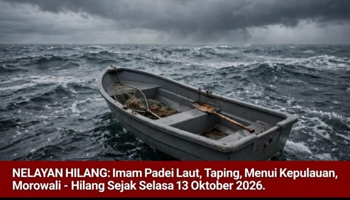 Nelayan Menui Kepulauan Hilang Saat Melaut, Keluarga Minta Bantuan Basarnas
