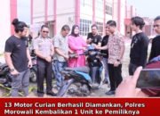 13 Motor Curian Berhasil Diamankan, Polres Morowali Kembalikan 1 Unit ke Pemiliknya