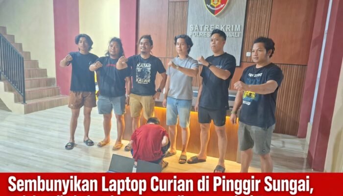 Sembunyikan Laptop Curian di Pinggir Sungai, Pelaku Dibekuk Polres Morowali Kurang dari Empat Jam