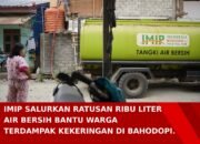 IMIP Kerahkan Water Tank dan Mobil Damkar, Ratusan Ribu Liter Air Bersih Mengalir ke Desa Kekeringan di Bahodopi