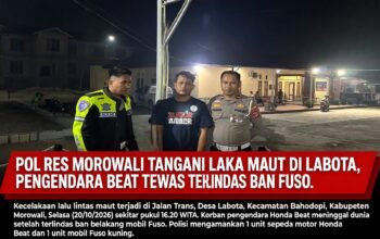 Polres Morowali Tangani Laka Maut di Labota, Pengendara Beat Tewas Terlindas Ban Fuso