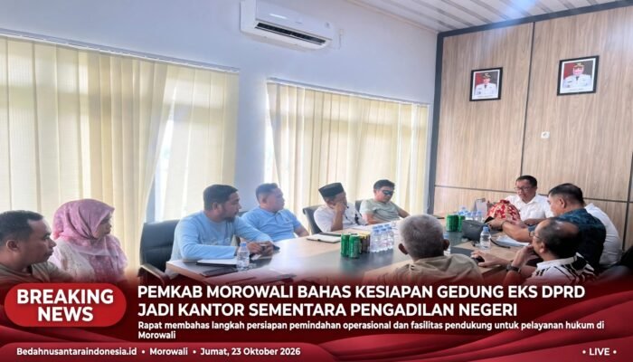 Pemkab Morowali Bahas Kesiapan Gedung Eks DPRD Jadi Kantor Sementara Pengadilan Negeri Morowali