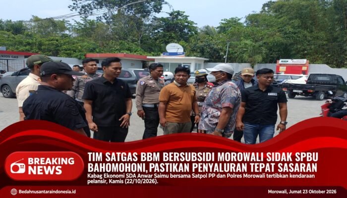 Tim Satgas BBM Bersubsidi Morowali Sidak SPBU Bahomohoni, Pastikan Penyaluran Tepat Sasaran
