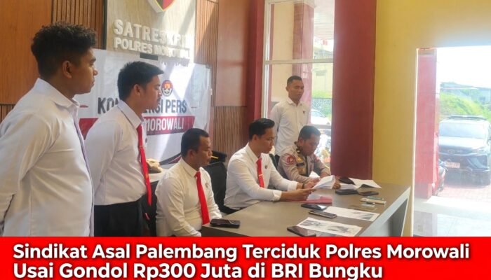 Polres Morowali Ungkap Pencurian Rp300 Juta Modus Pecah Kaca di BRI Unit Bungku