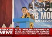 HUT ke-7 KKWB, Bupati Morowali Ajak Warga Jaga Persatuan dan Kedamaian