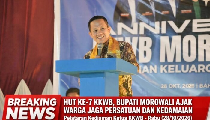 HUT ke-7 KKWB, Bupati Morowali Ajak Warga Jaga Persatuan dan Kedamaian