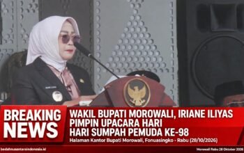 Wakil Bupati Morowali, Iriane Iliyas Pimpin Upacara Hari Sumpah Pemuda ke-98 Tahun