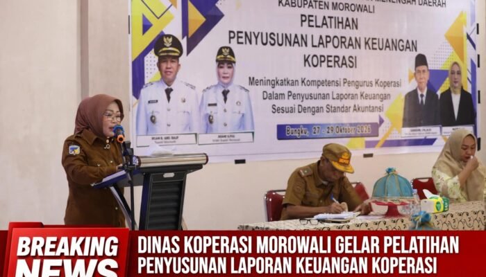 Buka Pelatihan Laporan Keuangan Koperasi, Wabup Morowali Iriane Dorong Profesionalisme Pengurus
