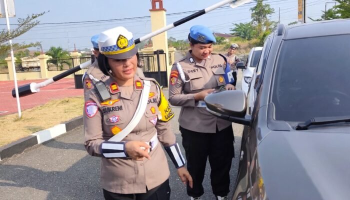 Tindak Lanjuti Perintah Kapolres Morowali, Satlantas Bersama Sipropam Gelar Gaktibplin Kendaraan Personel dalam Operasi Patuh Tinombala 2026