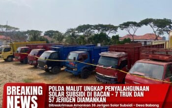 Polda Maluku Utara Ungkap Dugaan Penyalahgunaan Solar Subsidi di Bacan Timur, 7 Truk dan 57 Jerigen Diamankan